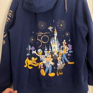 Blue Disney 50th anniversary sweatshirts